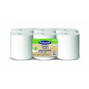 BulkySoft Comfort Eco, ręcznik papierowy w roli midi, 6 rolek